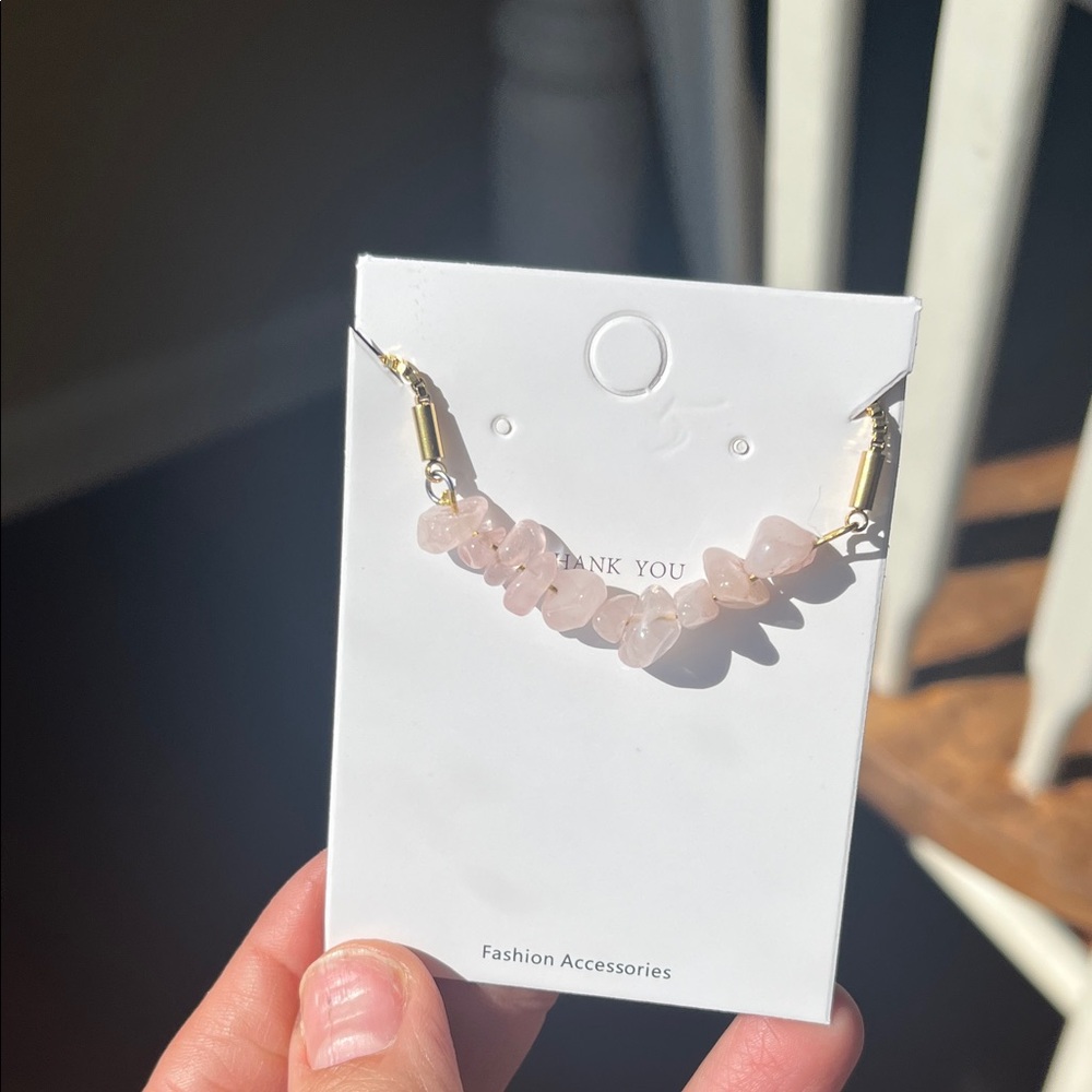 Elegant Pink Stone Bracelet